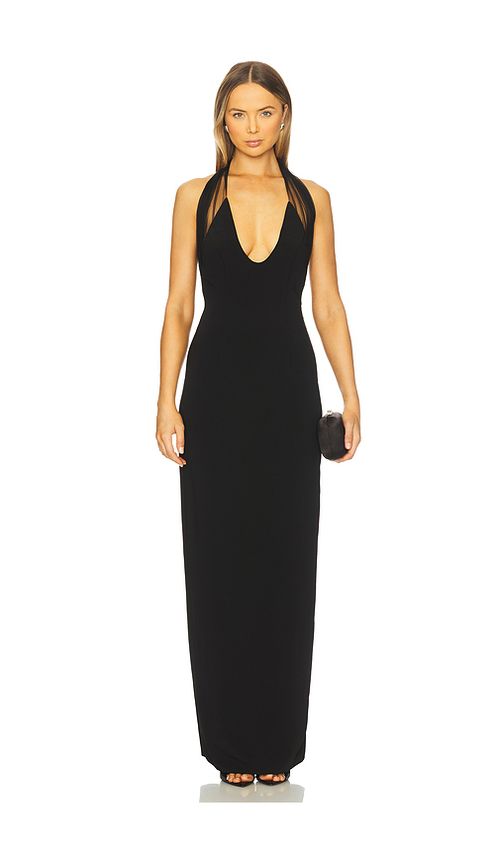 Lovers and Friends Ajia Gown in Black. XS. Also in L, M, S