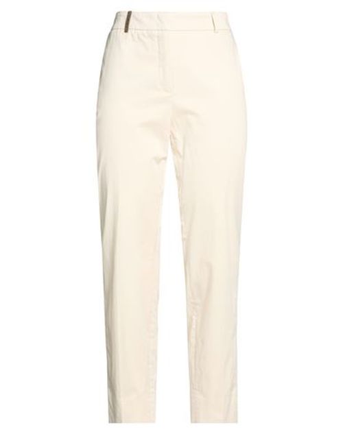 Icon 4718 Woman Pants Beige Size 12 Cotton, Elastane