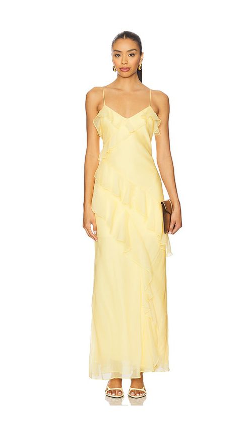 AMUR ROBE DE SOIRÉE SOPHIA en Yellow.  2. Also en