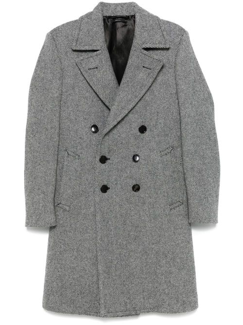 Double-breasted coat - Black