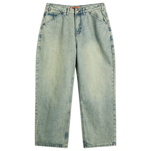 Men's Trim Baggy Denim Jeans Sunfade Blue