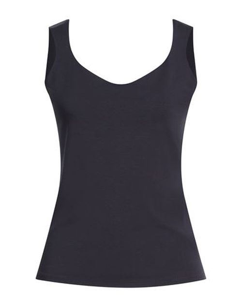 Woman Tank top Navy Size 10 Viscose, Elastane