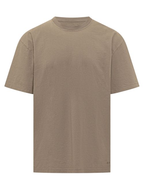 Brown Solid Crew Neck T-Shirt