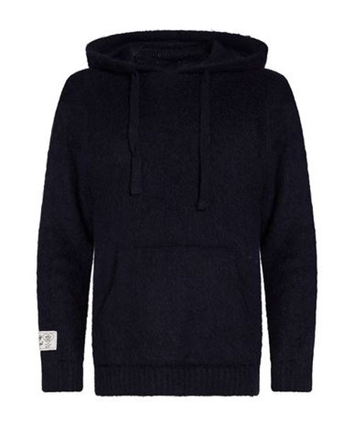 Family First Milano Man Sweater Navy Size S Mohair wool, Polyamide, Acrylic