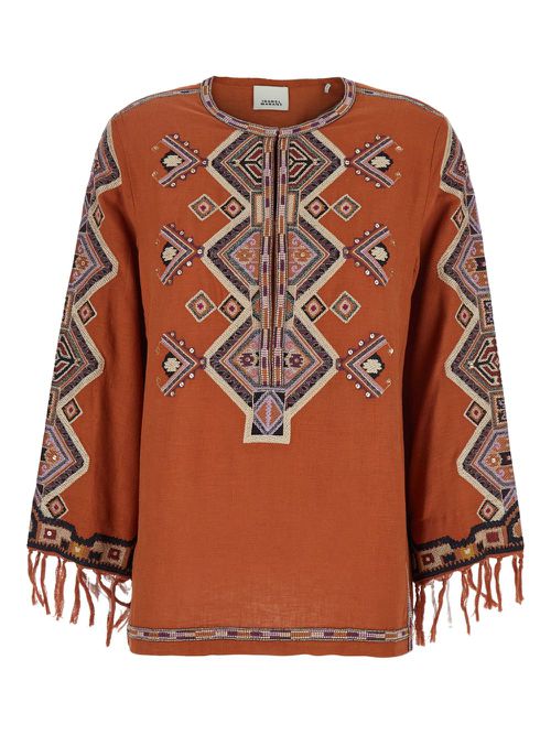 ISABEL MARANT Zelda blouse - Orange