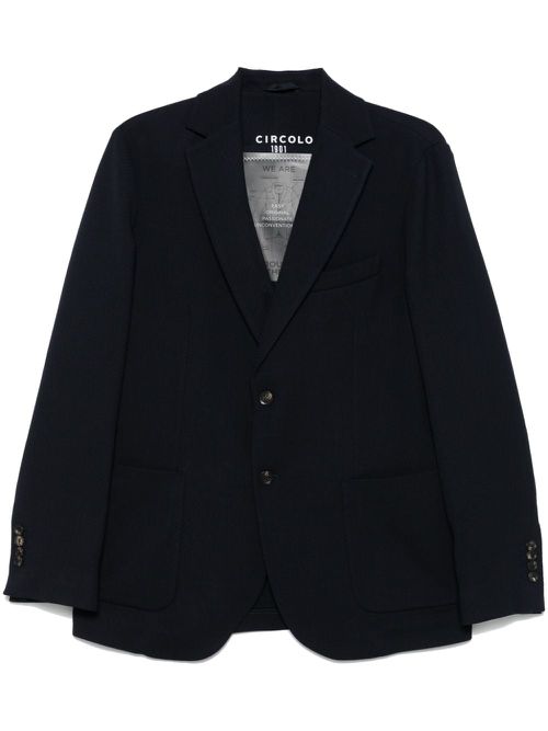 Textured blazer - Blue