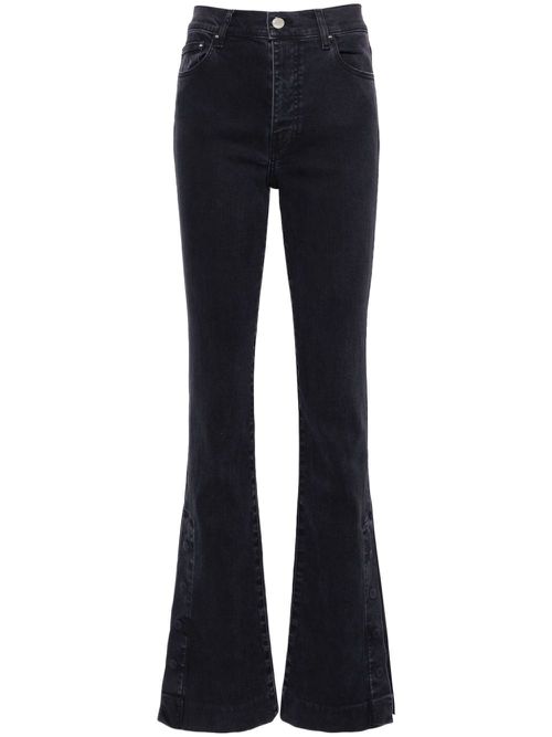 Kick high-rise flared jeans - Black