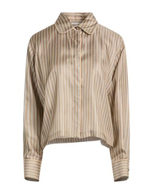 Woman Shirt Taupe Size 6 Silk