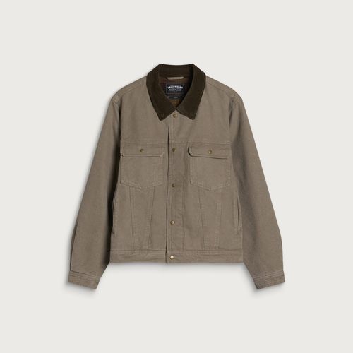Men's Heavy Canvas Storm Trucker Jacket Mud