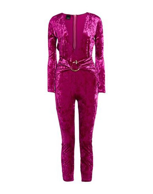 Woman Jumpsuit Magenta Size S Polyester, Elastane