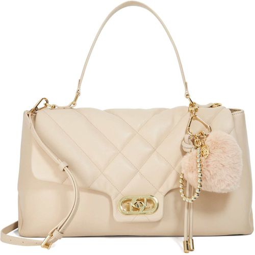 Dune London Womens Accessories Regency - Leather Shoulder Bag - Cream Suede - One Size