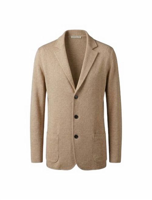 Men's Light Wight Swacket In Beige