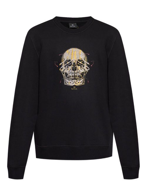 Painted Skull-print sweatshirt - Black