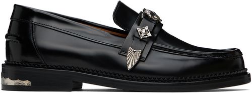 Toga Virilis Black Metal Loafers