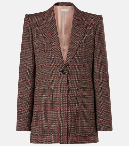 Chloé Checked virgin wool blazer