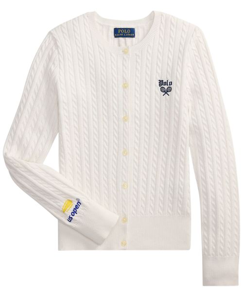 Girls' 7-16 Us Open Long-Sleeve Sweater - Ceramic White