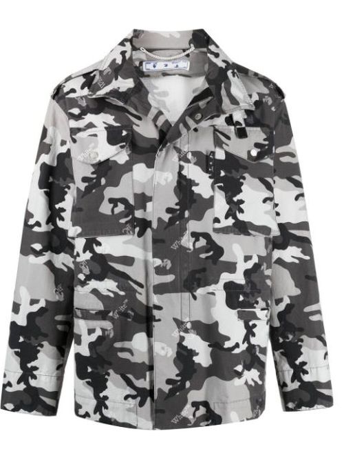 Camouflage-print jacket