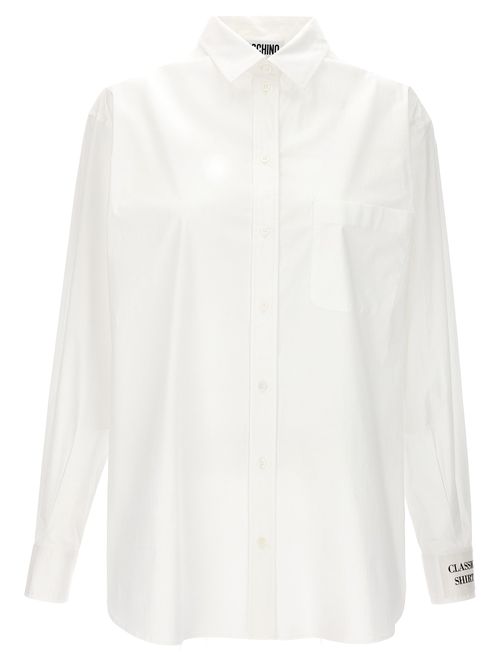 Stretch Cotton Poplin Shirt — White