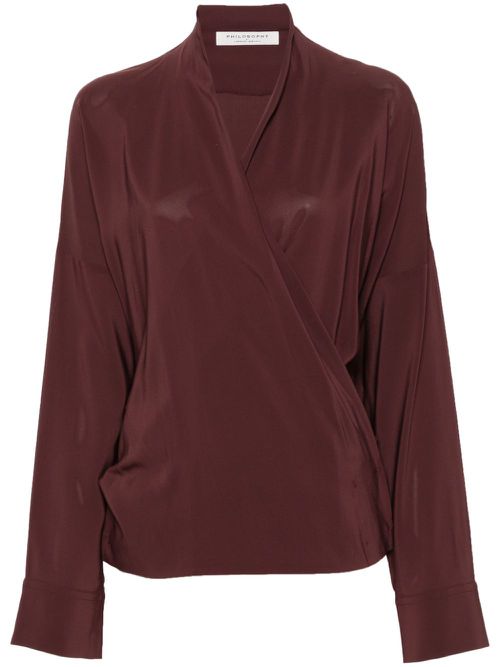 Wrap blouse - Red