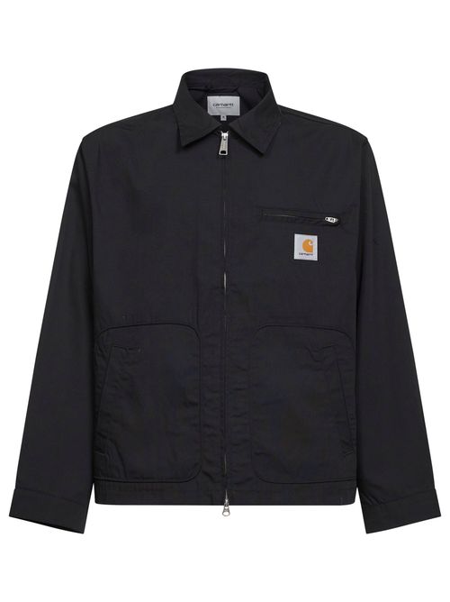Cotton Bomber Jacket — Black