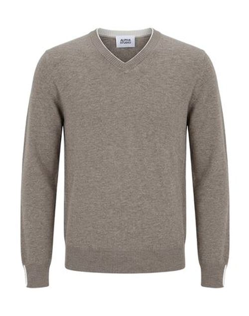 Man Sweater Grey Size 36 Geelong Wool