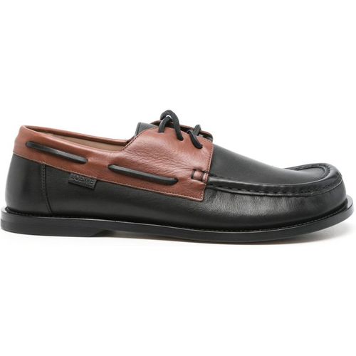 Loewe Campo Leather Boat Shoe