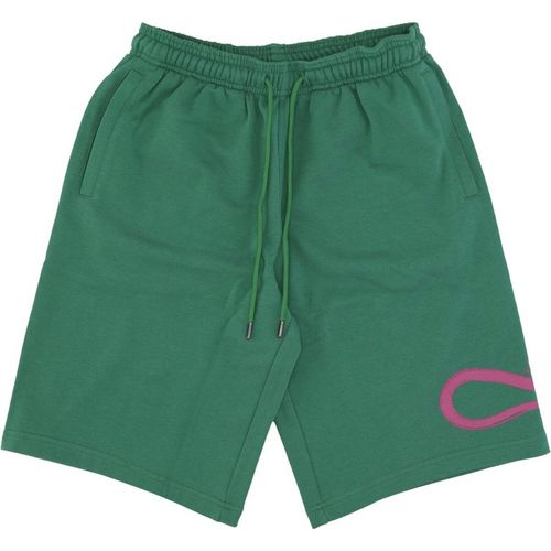 Men's Tracksuit Shorts Logo Sweatshorts Green Bottle