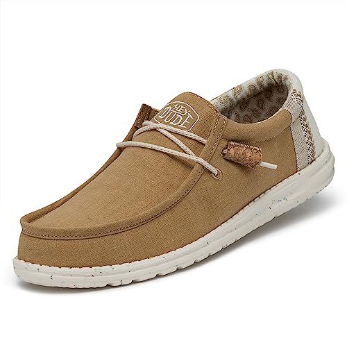 Hey Dude Men's Wally Break Stitch White Mows