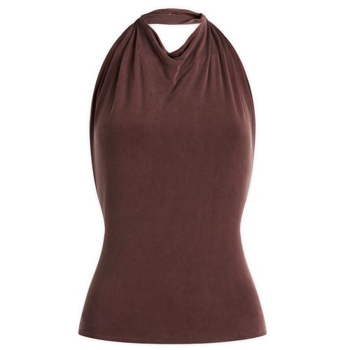 Women's Kylie Halter Top in Mahogany