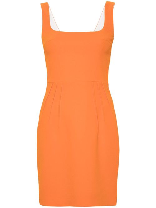 Salma textured mini dress - Orange