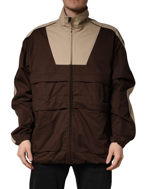 Windbreaker Jacket — Brown