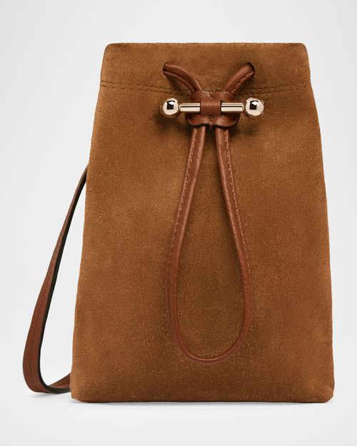 Osette Large Suede Pouch Bag