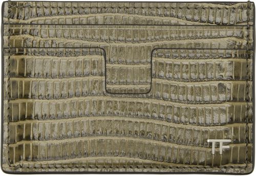 Khaki T Line Card Holder