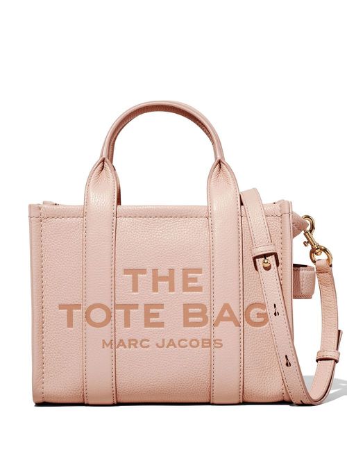 Mini The Leather tote bag - Neutrals