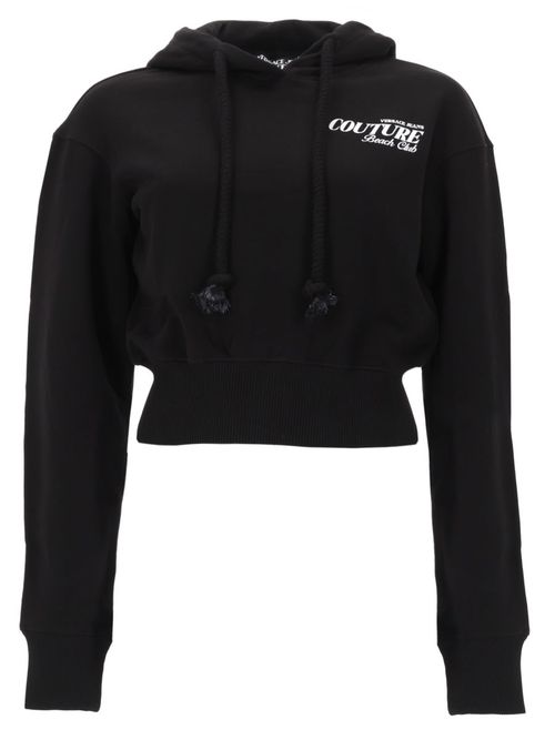Felpa Crop Con Logo