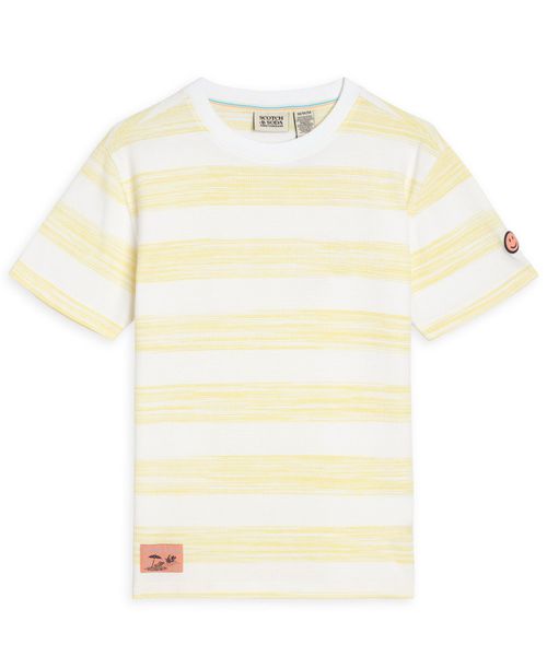 Boys' 8-16 Short-Sleeve T-Shirt - Bright White/Yellow