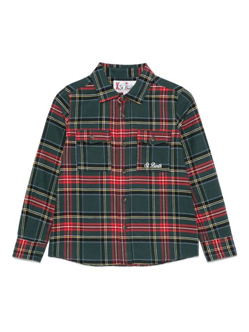 Ski Snoopy Tartan shirt - Green