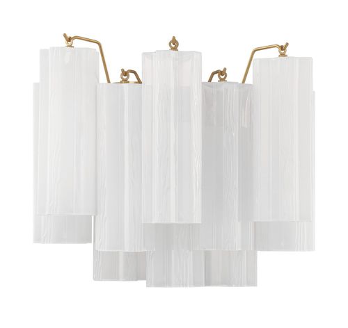 Addis 2-Light Wall Mount in Aged Bra