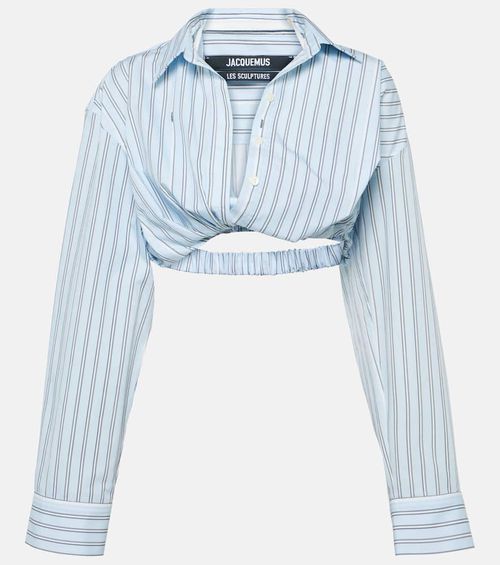 La Chemise Bahia Courte striped cotton top
