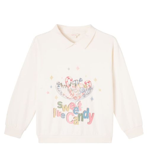Konges Sløjd Spotty printed cotton jersey sweatshirt