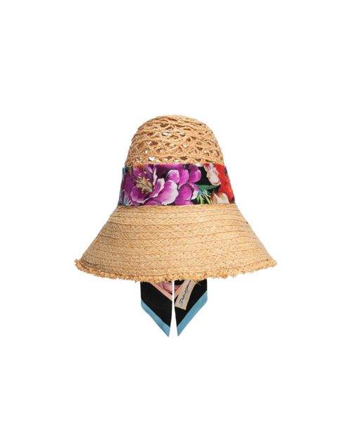 Floral Scarf Detailed Bucket Hat