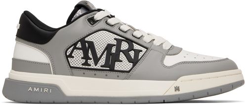 AMIRI White & Gray Classic Low Sneakers
