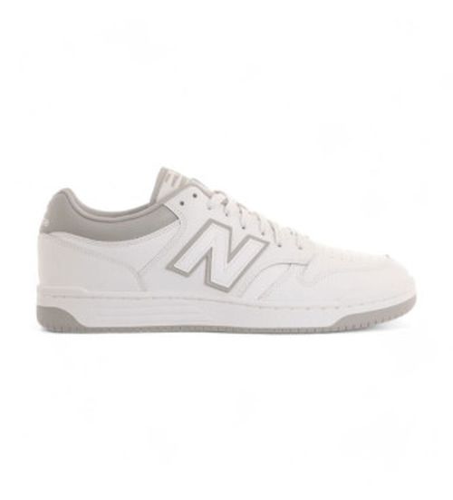 New Balance for man. BB480LV1 Leather Sneakers 480 white (38.5), Flat, Laces, Casual