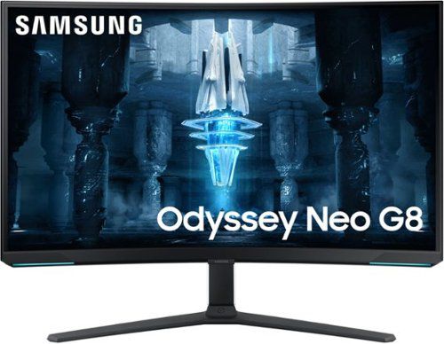 "Odyssey Neo G8 32"" Curved 4K UHD FreeSync Premium Pro & G-Sync Compatible  240Hz 1ms Gaming Monitor - Black"