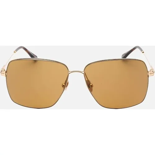 Men's Tom Ford Pierre-02 Brown Lens Gold Sunglasses - Size: ONE size