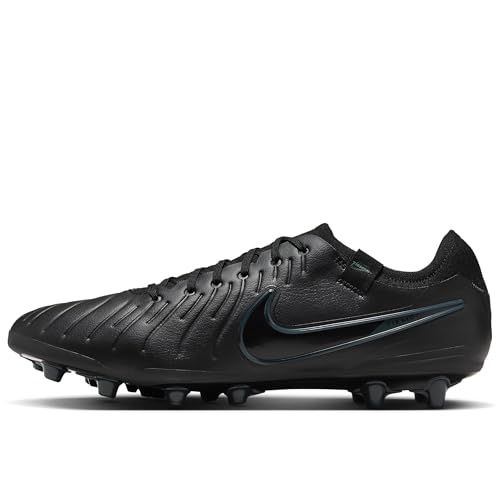 Nike Tiempo Legend 10 Pro Artificial-Grass Low-Top Soccer Cleats (DV4334-002, Black/Deep Jungle/Black)