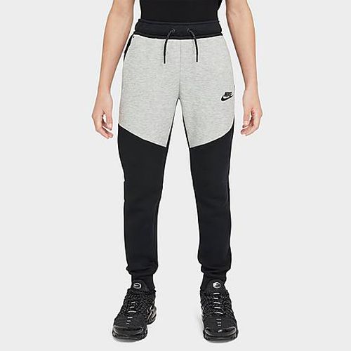 Big Kids Sportswear Tech Fleece Reflective Jogger Pants in Black/Dark Grey Heather/Black
