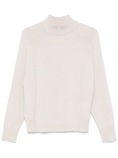 High-neck sweater - Neutrals