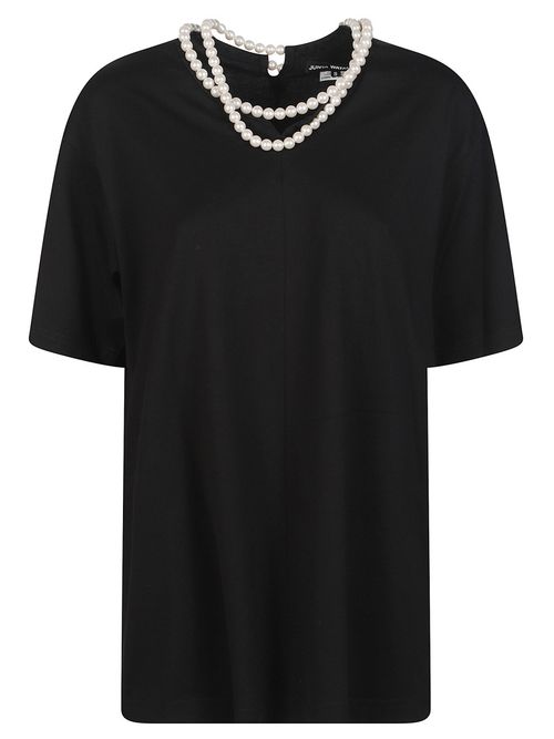 Black Solid Round Neck T-Shirt