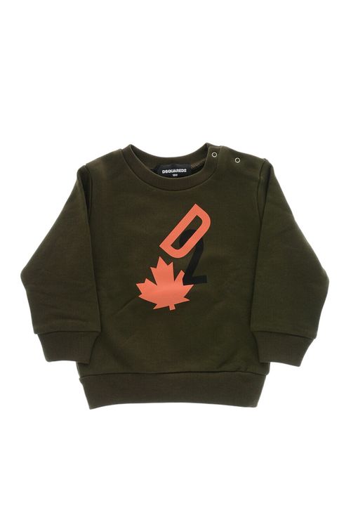 Babies Olive Graphic Sweatshirt
